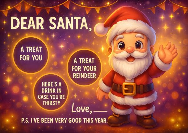 Santa Plate A4 Size-images-0