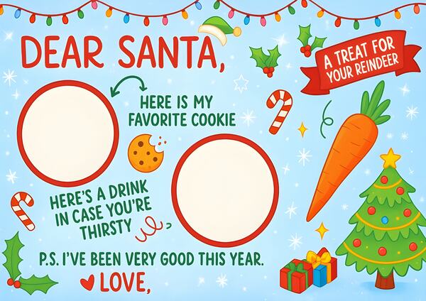 Santa Plate A4 Size-images-1