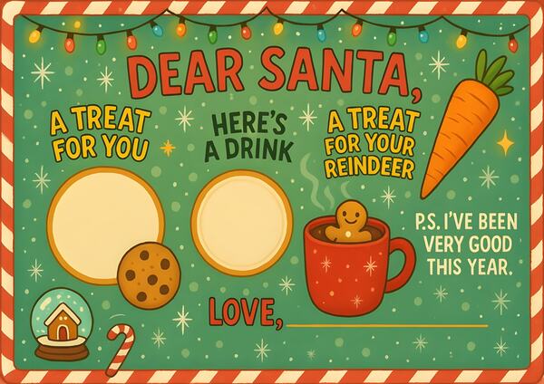 Santa Plate A4 Size-images-4